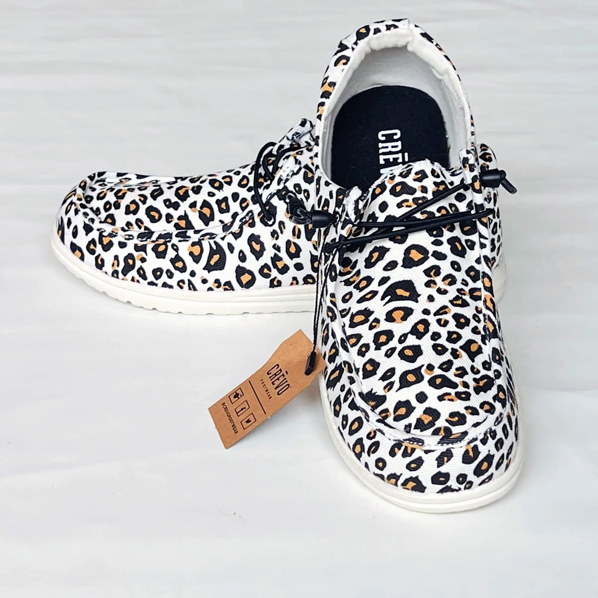 Crevo Kimmy Animal Print Casual Shoes, Slide-On, Memory Foam - 7M