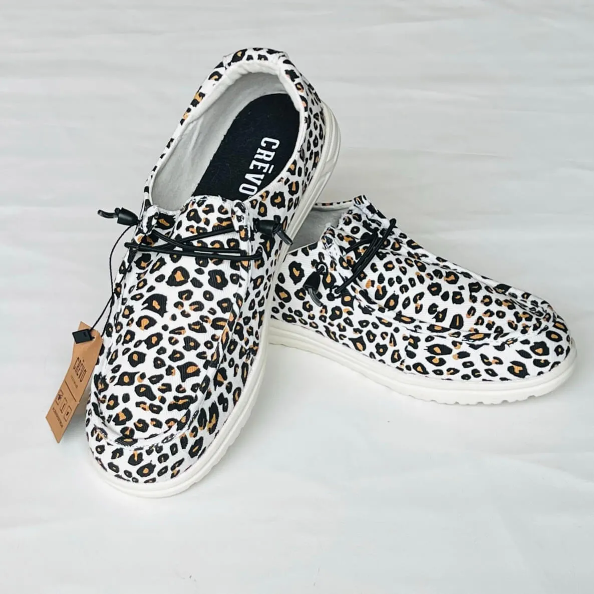 Crevo Kimmy Animal Print Casual Shoes, Slide-On, Memory Foam - 7M