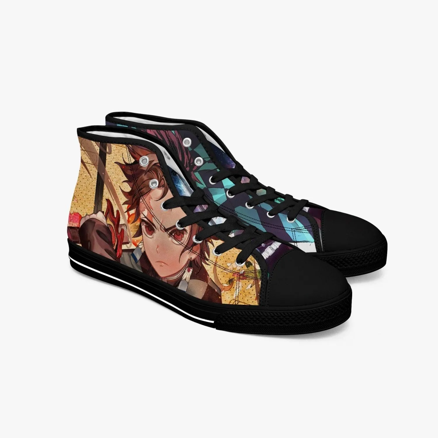 Demon Slayer Tanjiro Kamado A-Star Mid Anime Shoes