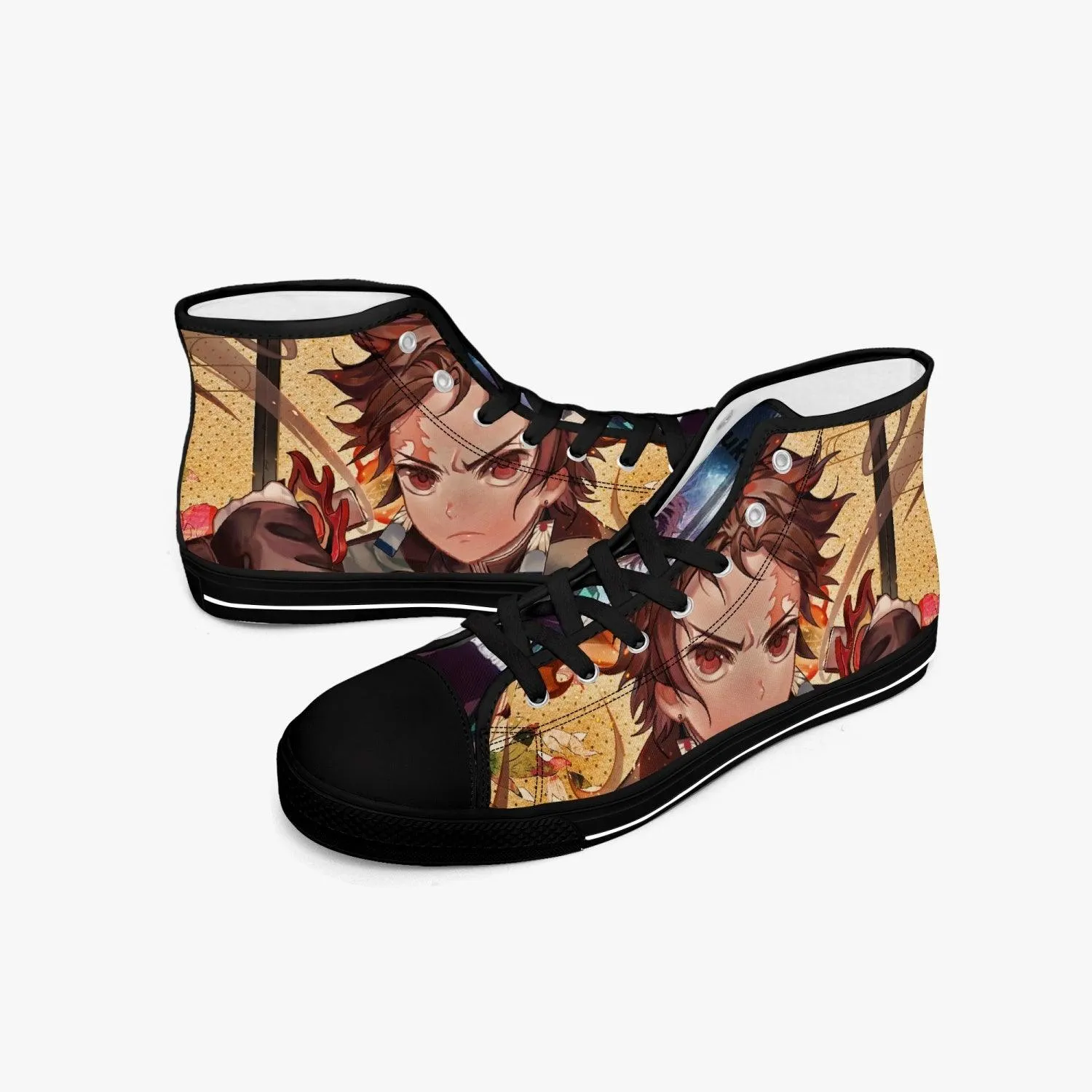 Demon Slayer Tanjiro Kamado A-Star Mid Anime Shoes