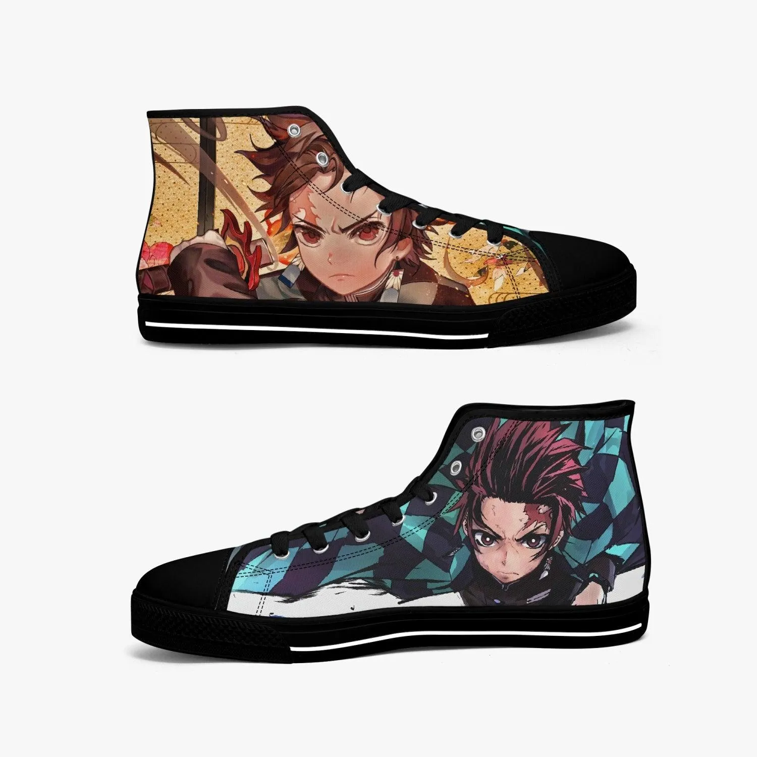 Demon Slayer Tanjiro Kamado A-Star Mid Anime Shoes