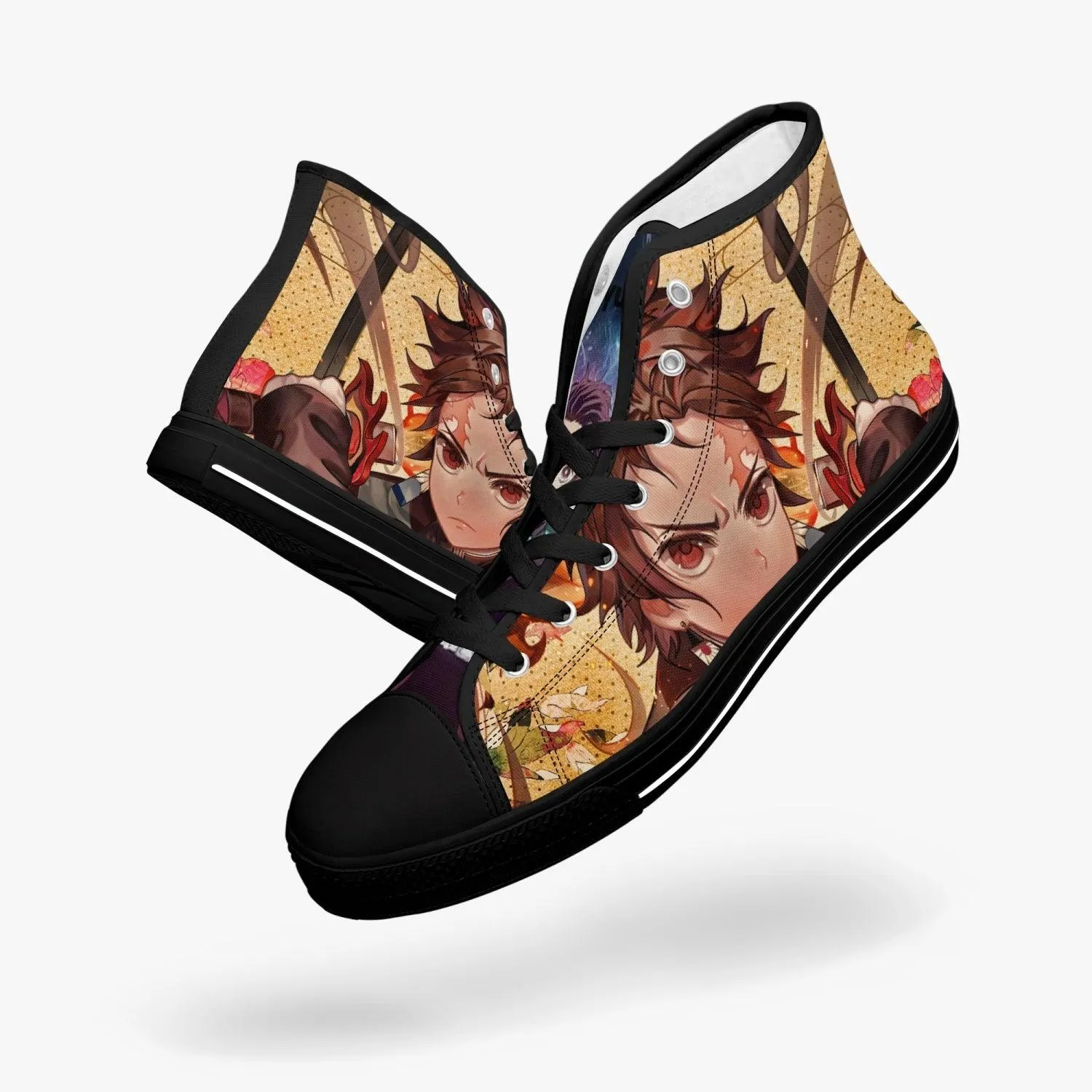 Demon Slayer Tanjiro Kamado A-Star Mid Anime Shoes