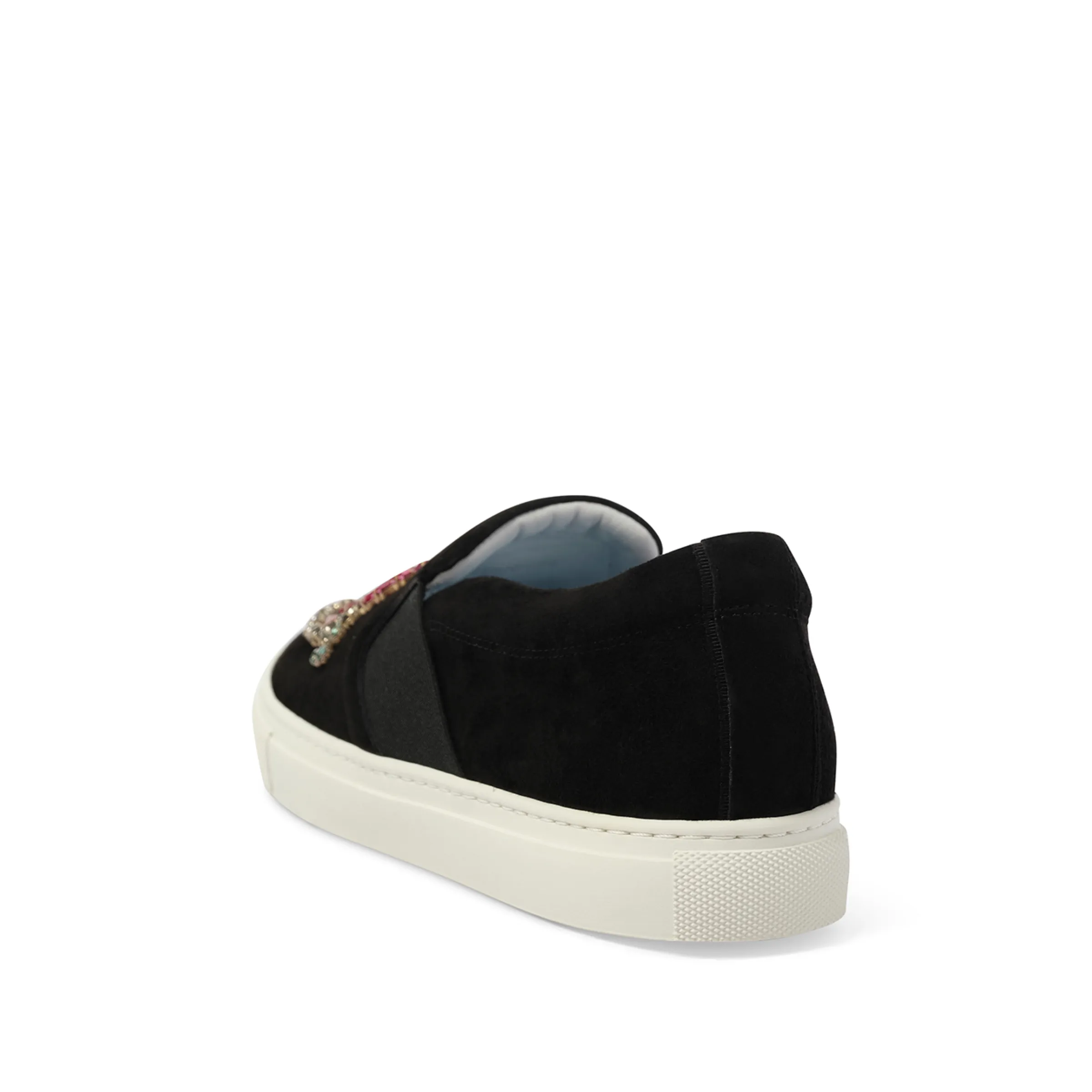 Emb Slip On Sneaker in Black