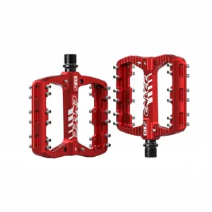 ENLEE R5 1pair Mountain Bike Pedals Bicycle Cycling Wider Non-Slip Footrest Bearing(Red)