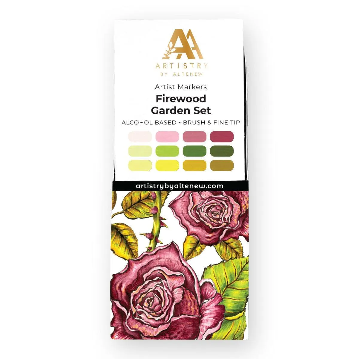 Firewood Garden Artist Alcohol Markers Set & Alcohol Ink Bundle