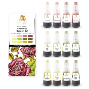 Firewood Garden Artist Alcohol Markers Set & Alcohol Ink Bundle