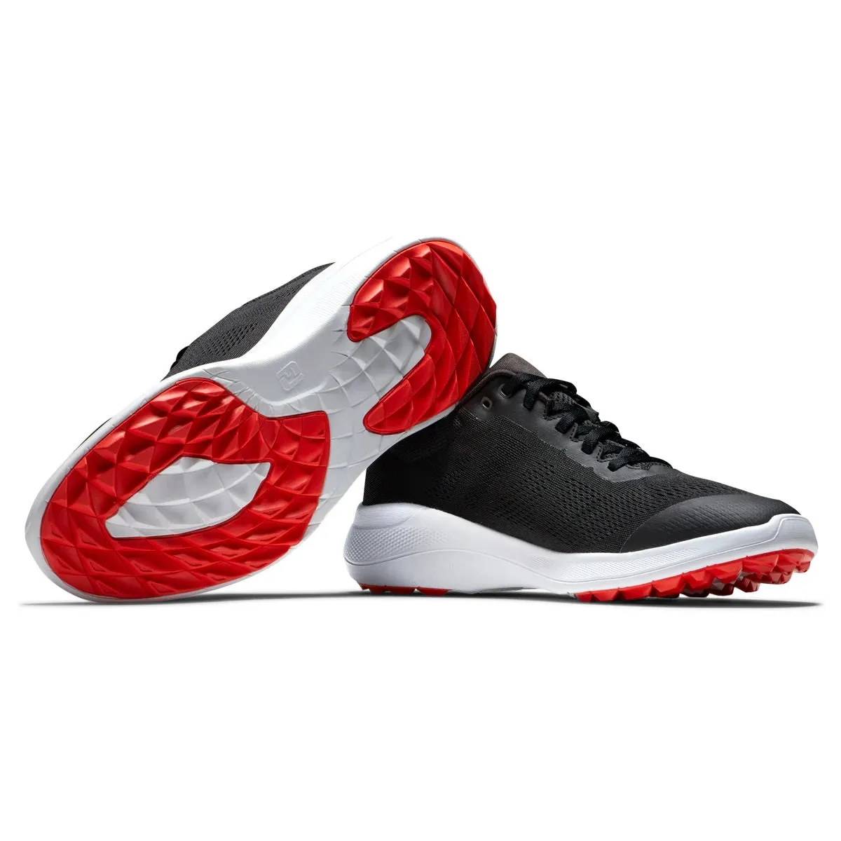 FootJoy Flex Golf Shoes Black/White/Red 56141 (Previous Season Style)