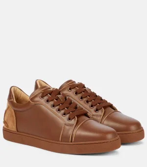 Fun Vieira sneakers in Christian Louboutin leather, brown