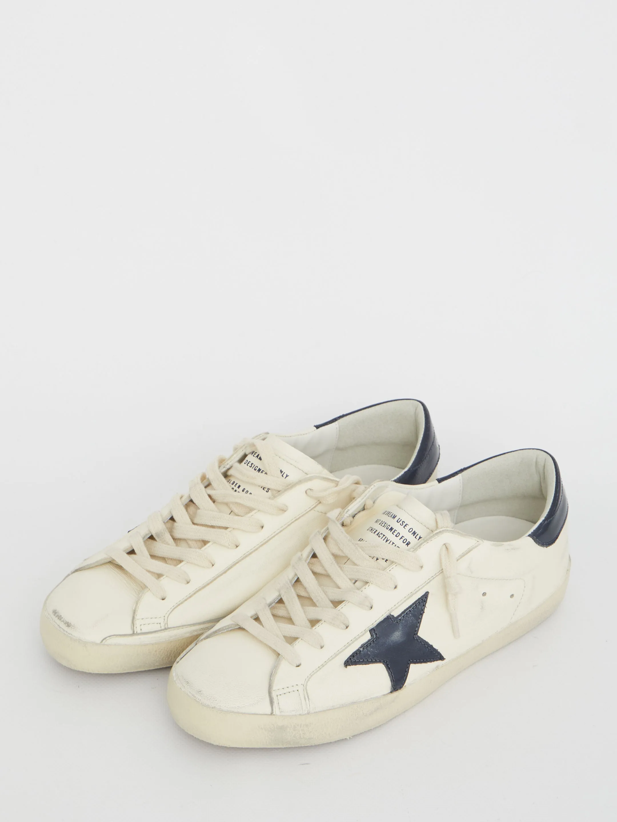 Golden Goose Super-star Sneakers in White