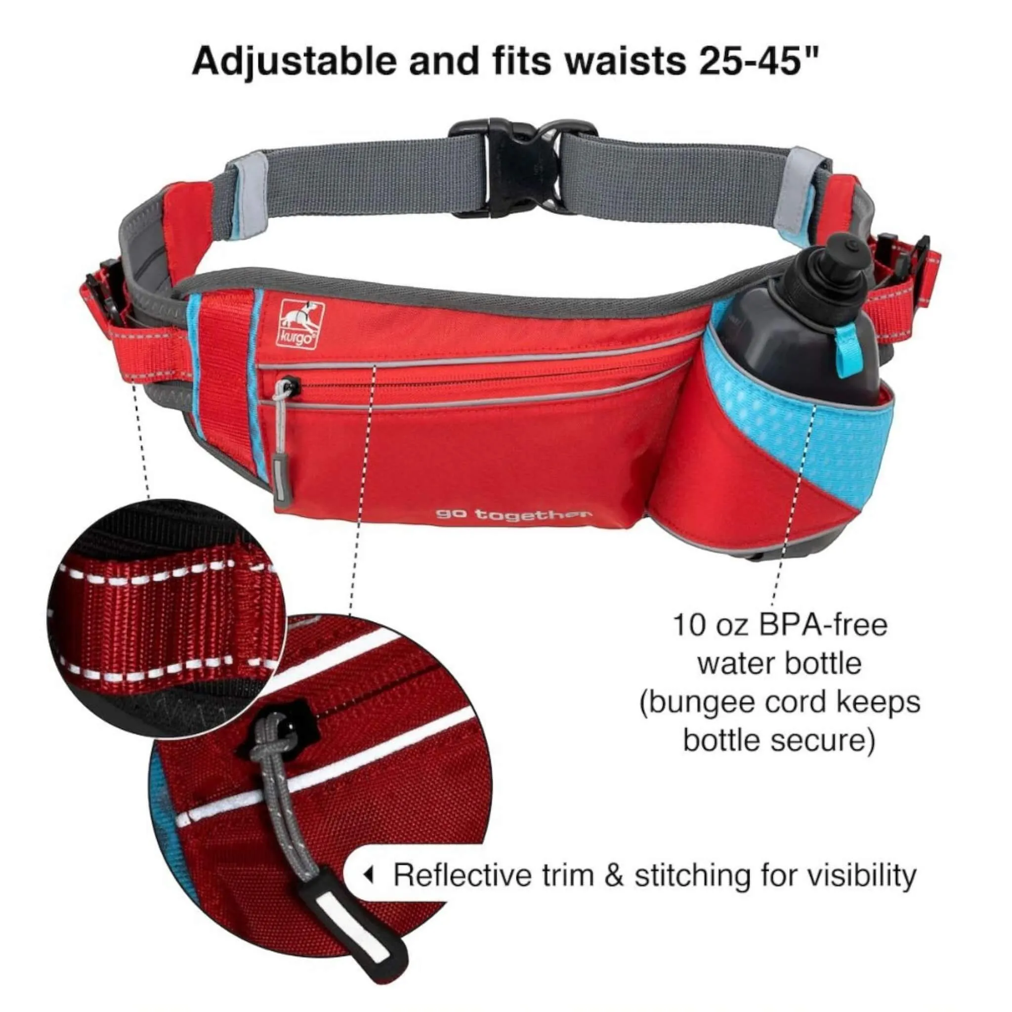 Hands-Free On-Trail Dog Running Belt