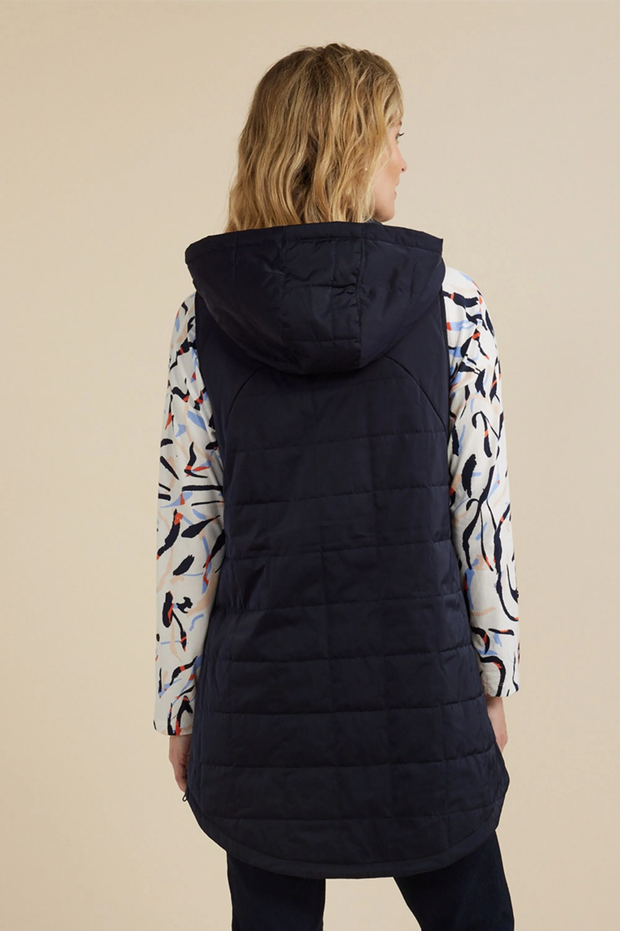 HOODED QUILT VEST - YT24W6206