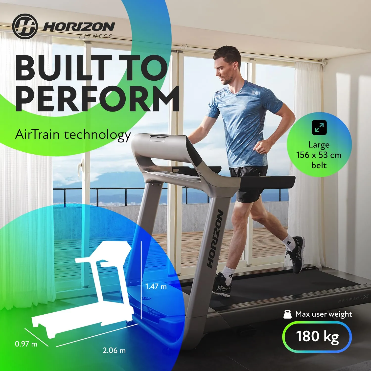 Horizon Paragon X @Zone Treadmill