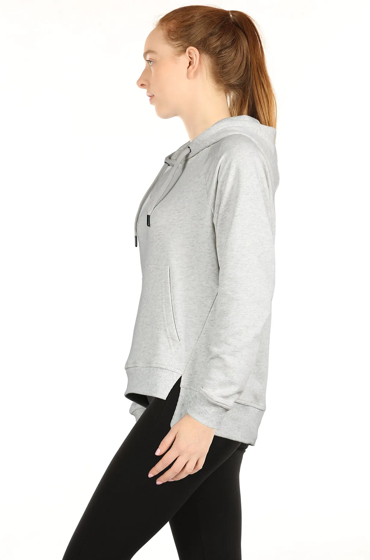 icyzone Hoodies for Women - Workout Athletic Sweatshirts Exercise Long Sleeve Pullover with Kangaroo Pocket