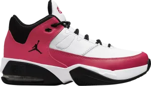 Jordan Max Aura 3 GS White Very Berry Sneakers, red