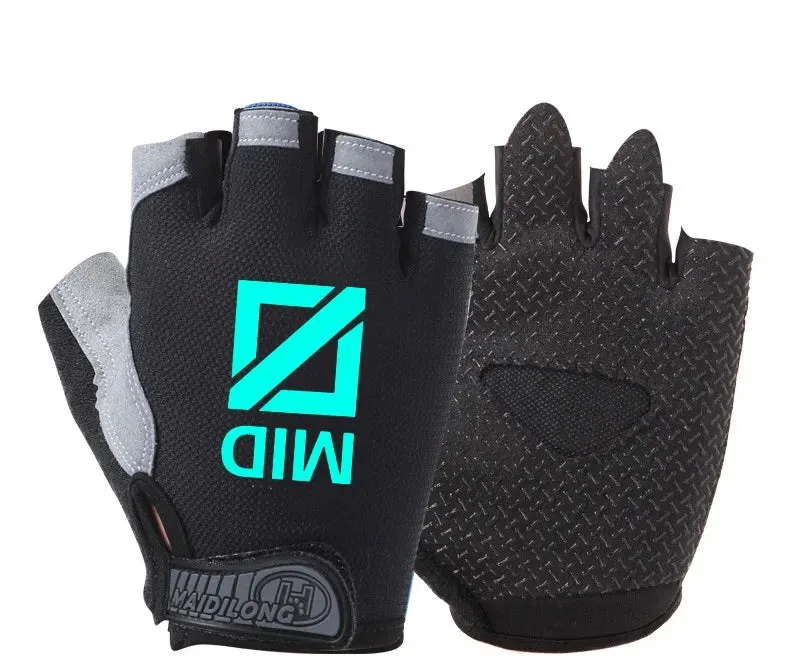 League of Legends Antiskid Gloves TOP/MID/JUE/SUP/ADC Gaming Sweatproof Touch Mouse E-sports Outdoor Half Finger Protective Gear