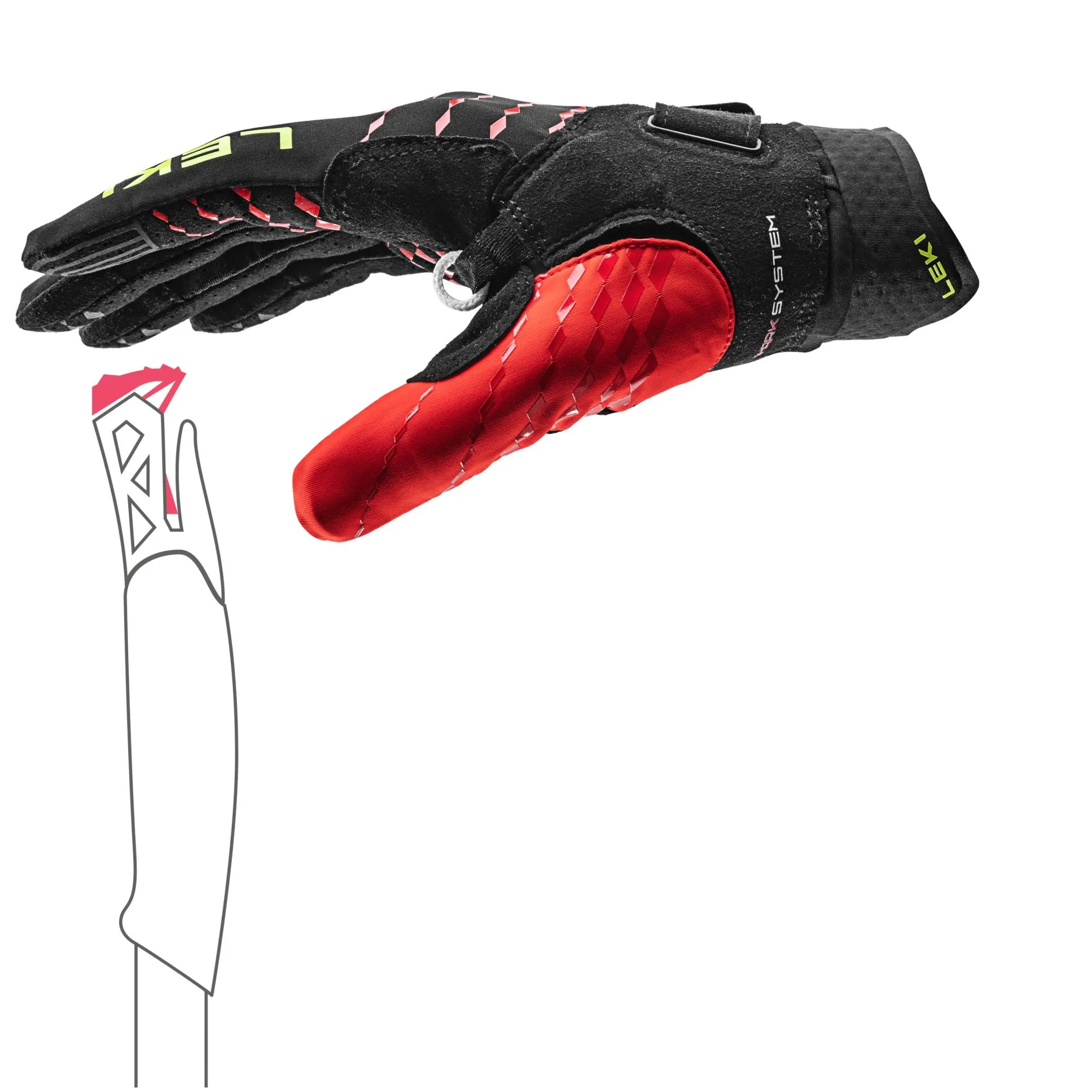 Leki Ultra Trail Breeze Shark Gloves