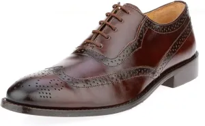 Libertyzeno Men's Wingtip Oxford Lace Up Dress Shoes, Size 7.0 Pair Of Shoes