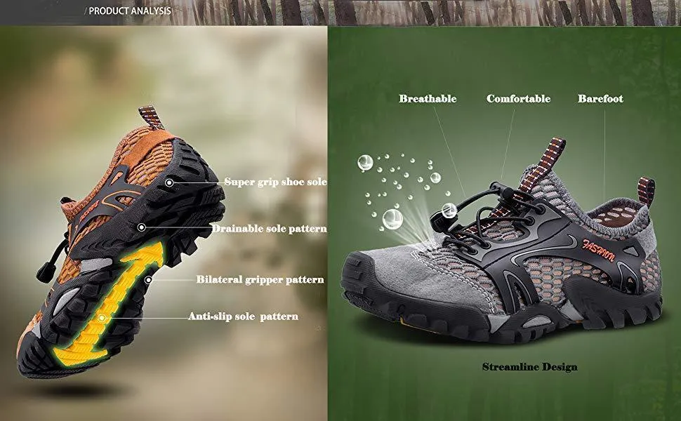 Men's Breathable Mesh Casual Light Outdoor Hiking Shoes