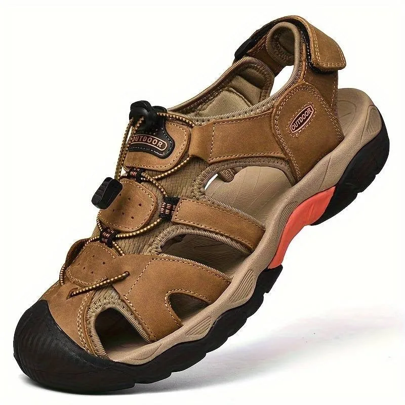 Men's Breathable Trendy Sandals Comfy Non Slip Shoes Casual Outdoor Sandals | 7258