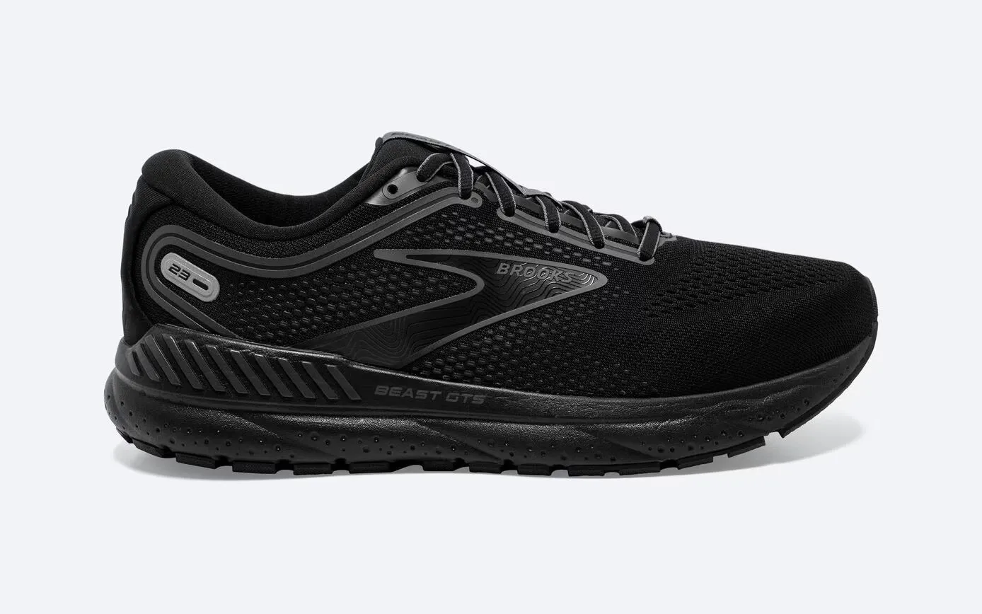 Men's Brooks BEAST GTS 23 BLACK/GUNMETAL -1104011D041 / 1104014E041 (EXTRA WIDE)