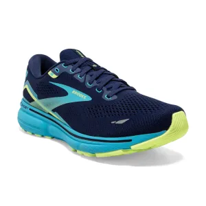 Men's Brooks Ghost 15 1103931D407 Color: Navy/Blue/Green