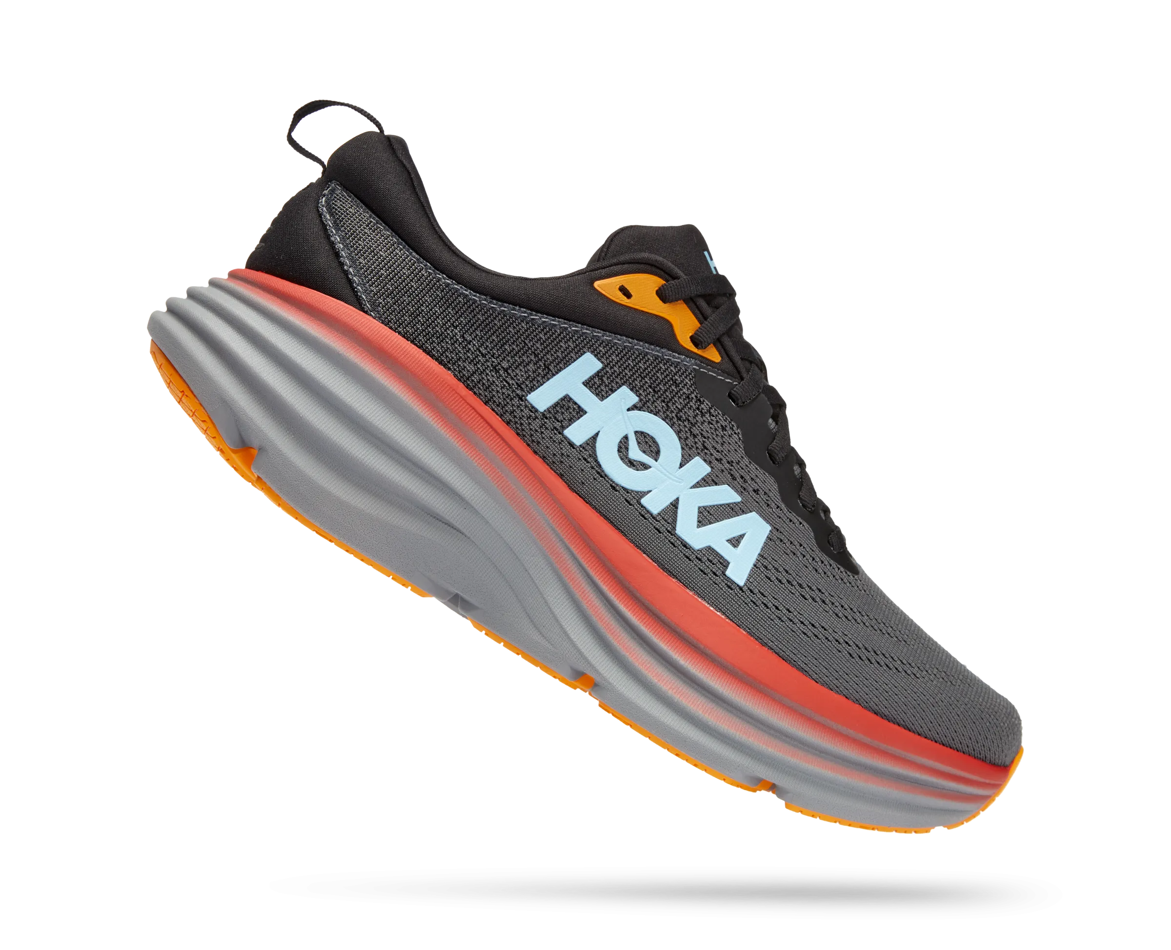 Men's Hoka Bondi 8 Color: Anthracite / Castlerock (WIDE WIDTH)