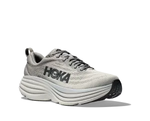 Men's Hoka Bondi 8 Color: Sharkskin / Harbor Mist (WIDE WIDTH)