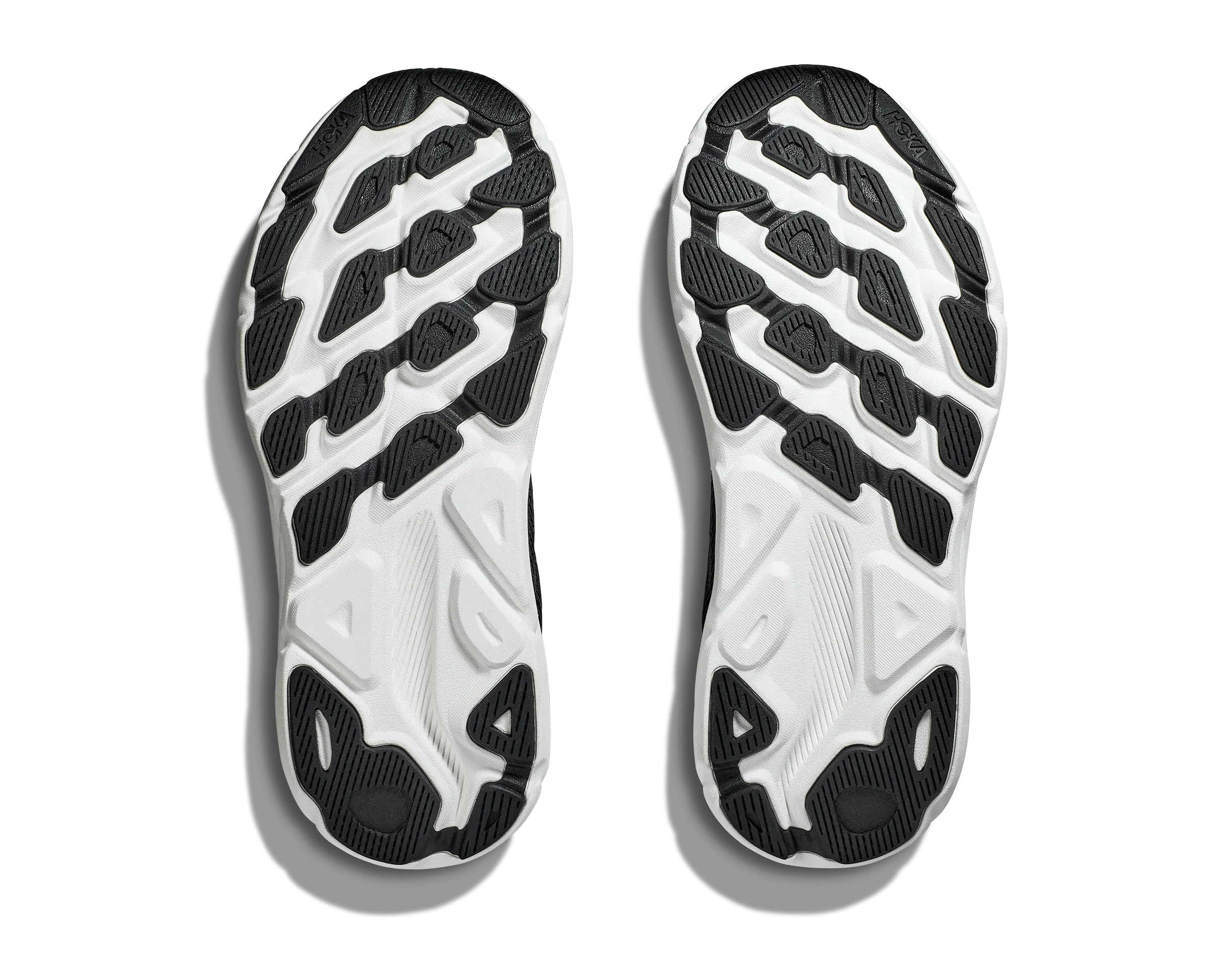 Men's Hoka Clifton 9 Color: Black/ White