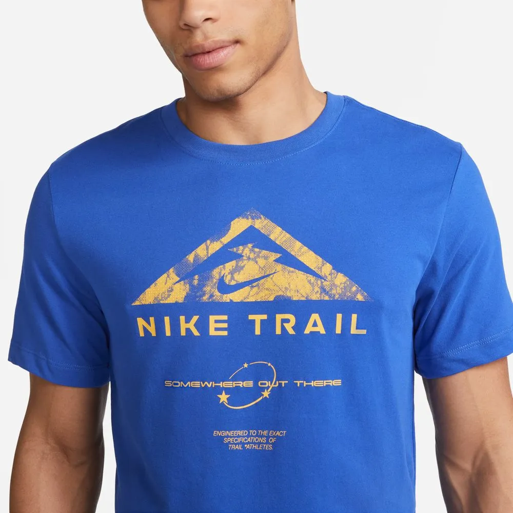 Mens Nike Dri Fit Tee Run Trail