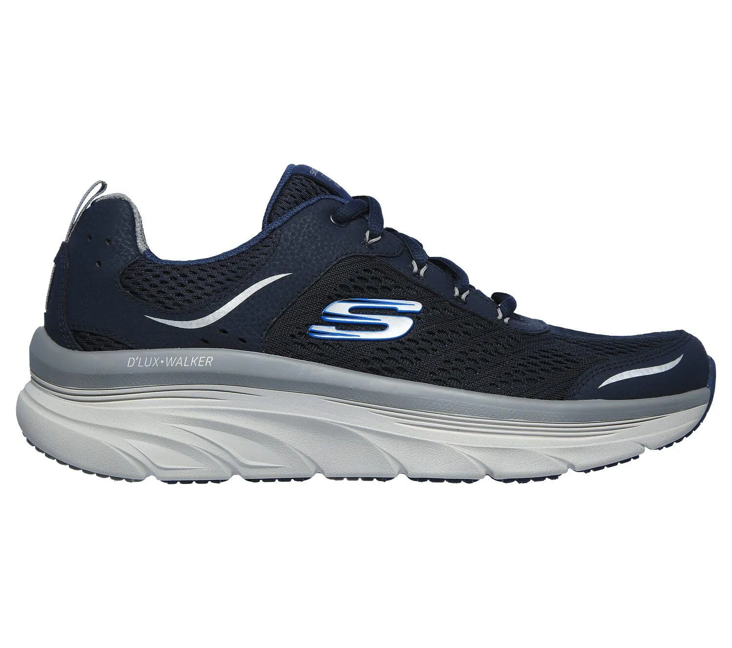 Men's Wide Fit Skechers 232044 D'lux Walking Sneakers