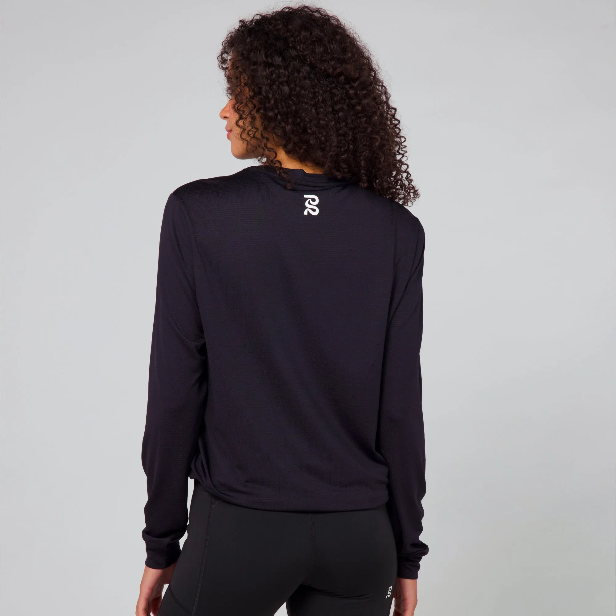 Micromesh™ Long Sleeve Performance Tee - Unisex, Black