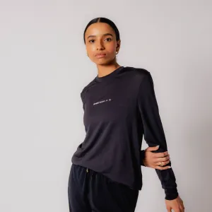 Micromesh™ Long Sleeve Performance Tee - Unisex, Black