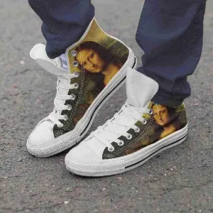 Mona Lisa - Men's High Top Shoes