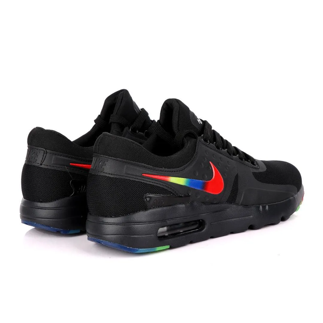 N A Max Zero QS Black Rainbow Sneakers