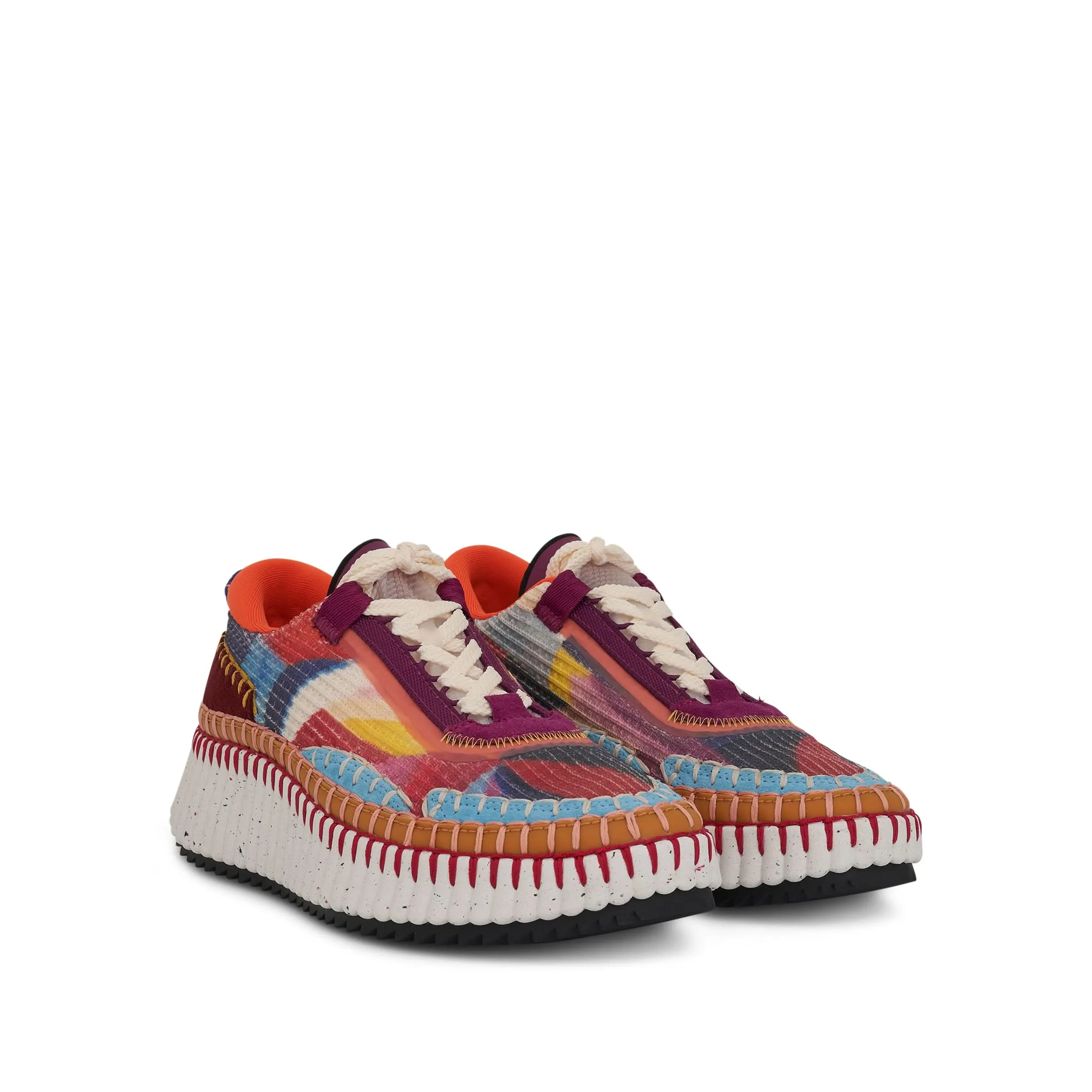 Nano Sneaker in Multicolour Red