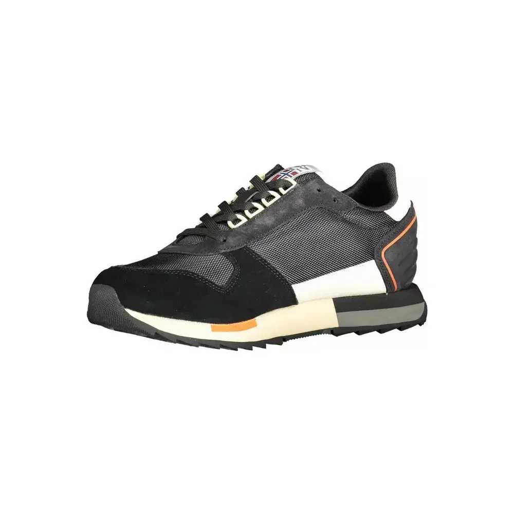 Napapijri Black Leather Men Sneaker