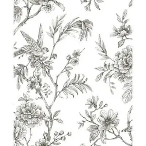 NuWallpaper Longwood Peel and Stick Wallpaper Charcoal