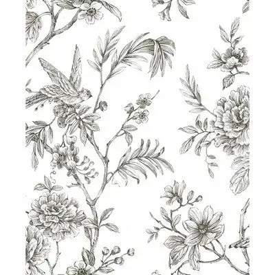 NuWallpaper Longwood Peel and Stick Wallpaper Charcoal