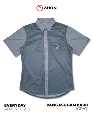 Pangasugan Baro button up shirt (gray)