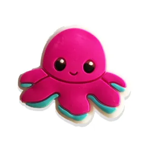 "Pink Octopus Charm 🐙💖😄: Playful Ocean Style!"