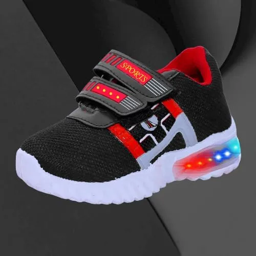 Redburg Kids LED Light Up Shoes, LED Sneaker, Shoes for Boys Girls, Casual Shoes for Kids, Outdoor/Sports/Running Shoes (BLRDT51_12-18M)