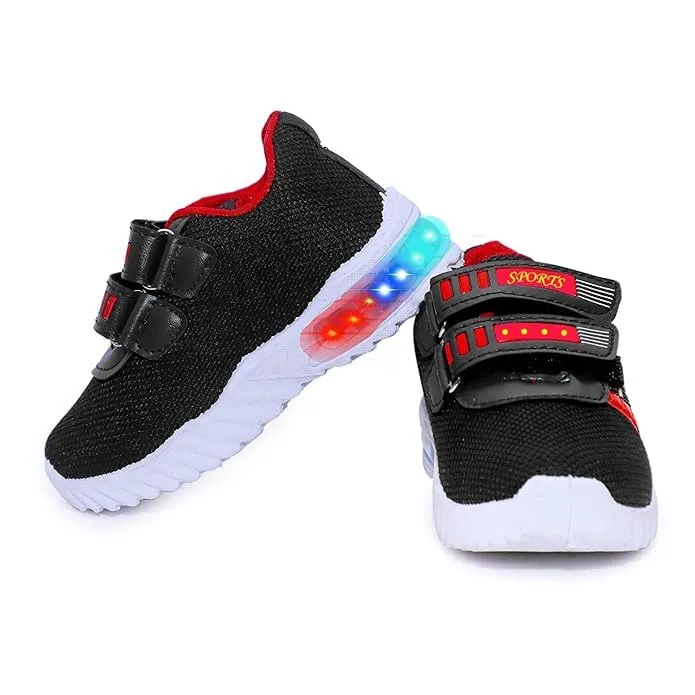 Redburg Kids LED Light Up Shoes, LED Sneaker, Shoes for Boys Girls, Casual Shoes for Kids, Outdoor/Sports/Running Shoes (BLRDT51_12-18M)