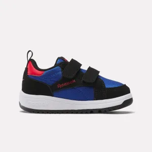 Reebok Footwear Kids Weebok Clasp Low Shoes - Toddler BLACK/BOUNDLESSBLUE/VECTORRED