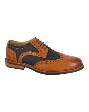 Roamers Mens 5 Eye Brogue Shoes