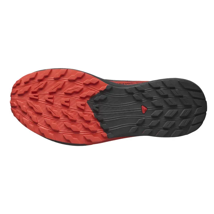 Salomon Sense Ride 5 Mens Trail Running Shoes - Black/Fiery Red