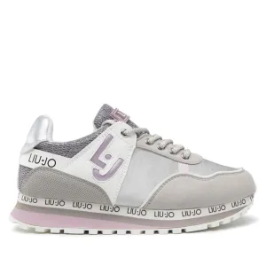 Scarpe Donna LIU JO linea Wonder 6 Sneakers in Mesh con Inserti in Nylon Grigio