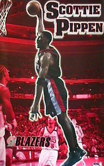 Scottie Pippen "Slam" Portland Trail Blazers Poster - Starline 2000