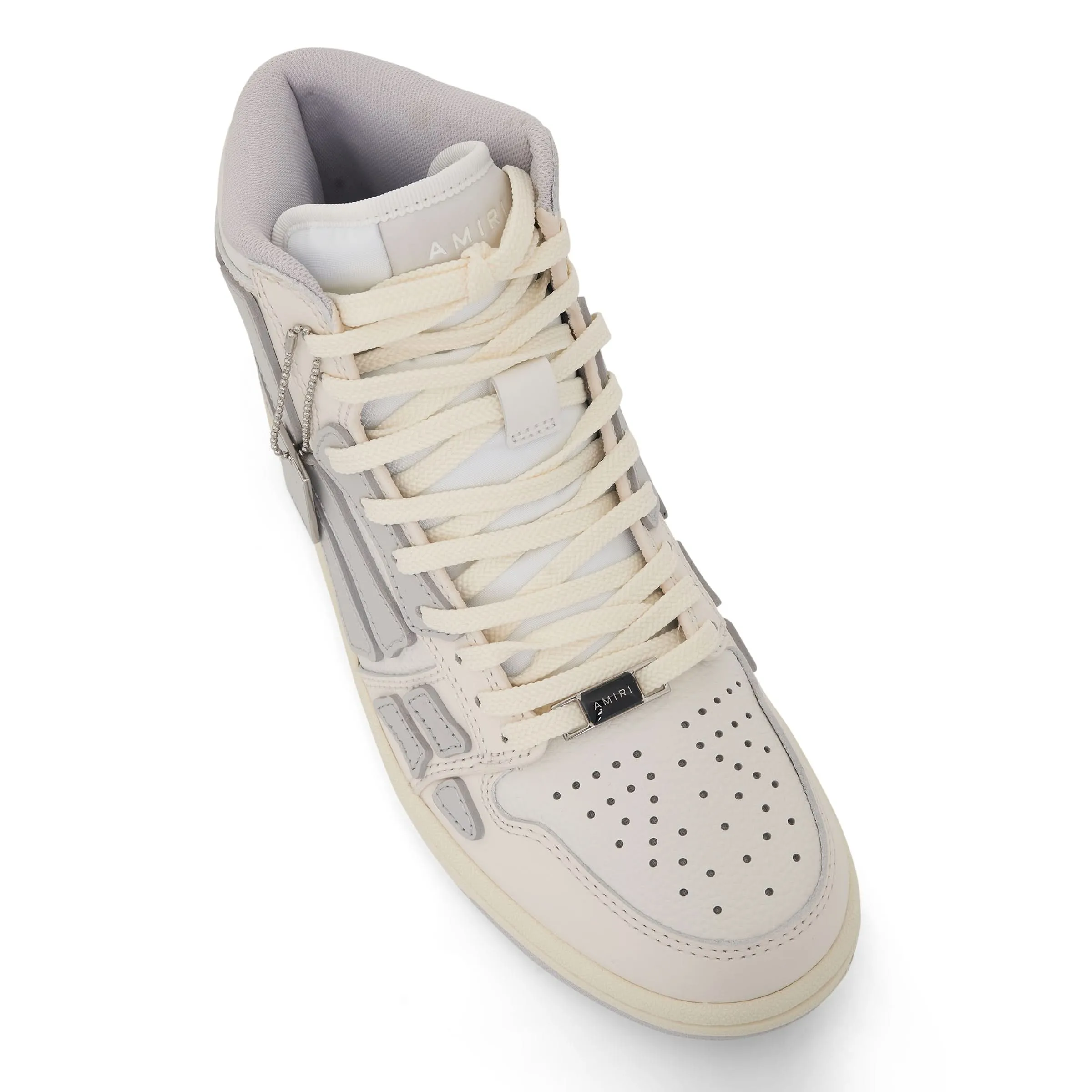 Skeleton High Leather Sneaker in White