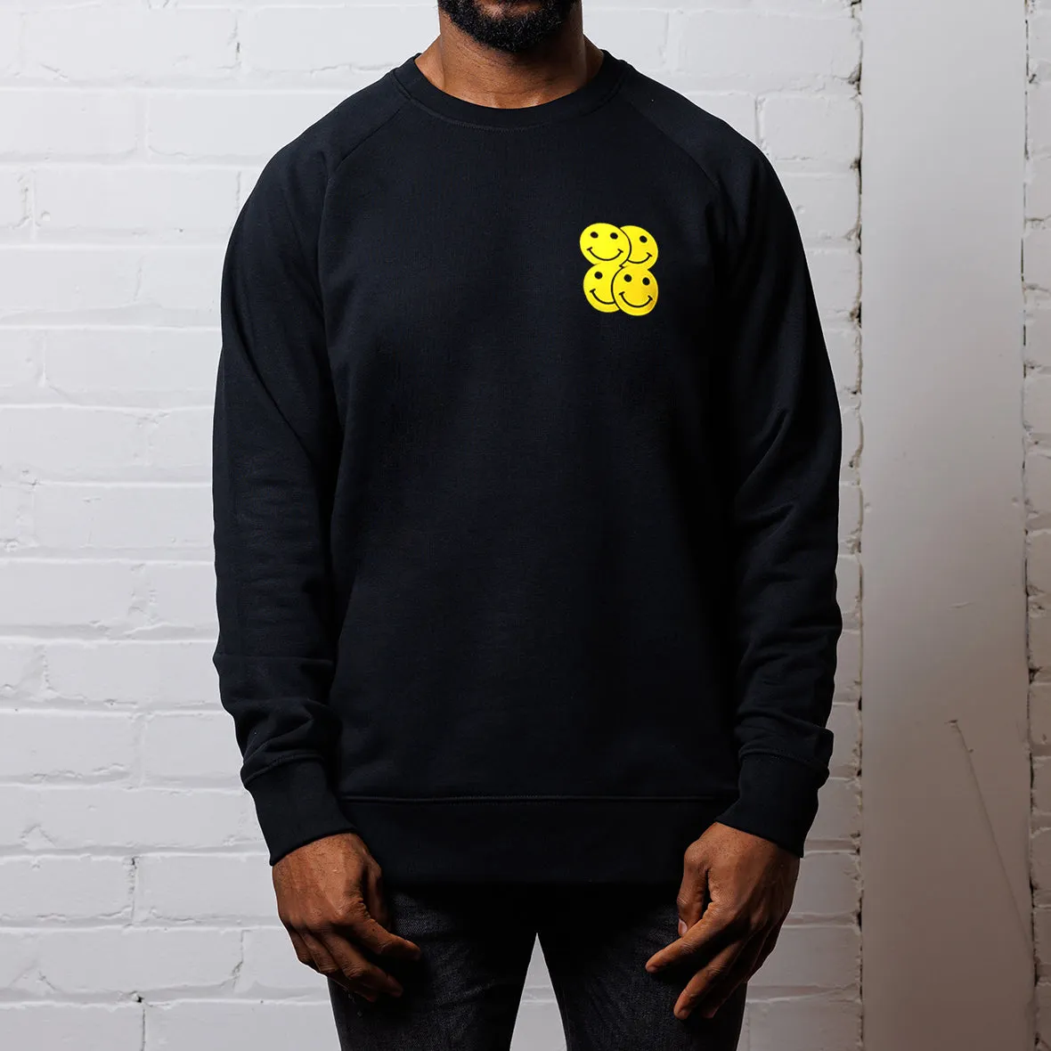 Smiley Trail - Sweatshirt - Black