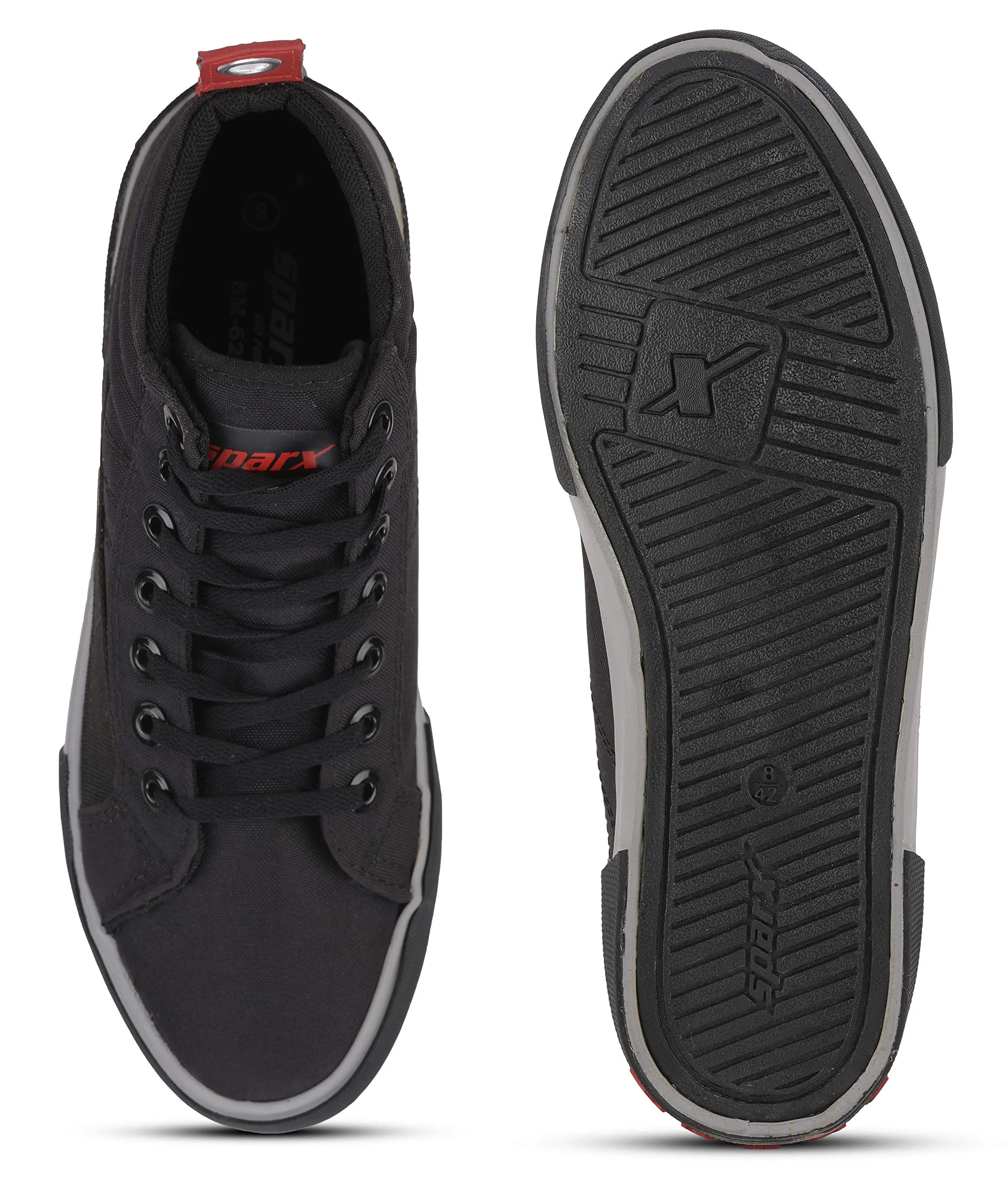 Sparx mens  Blackred Casual Shoe